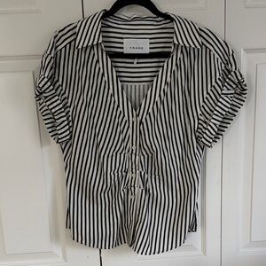 Frame Denim Striped Button Down Shirt